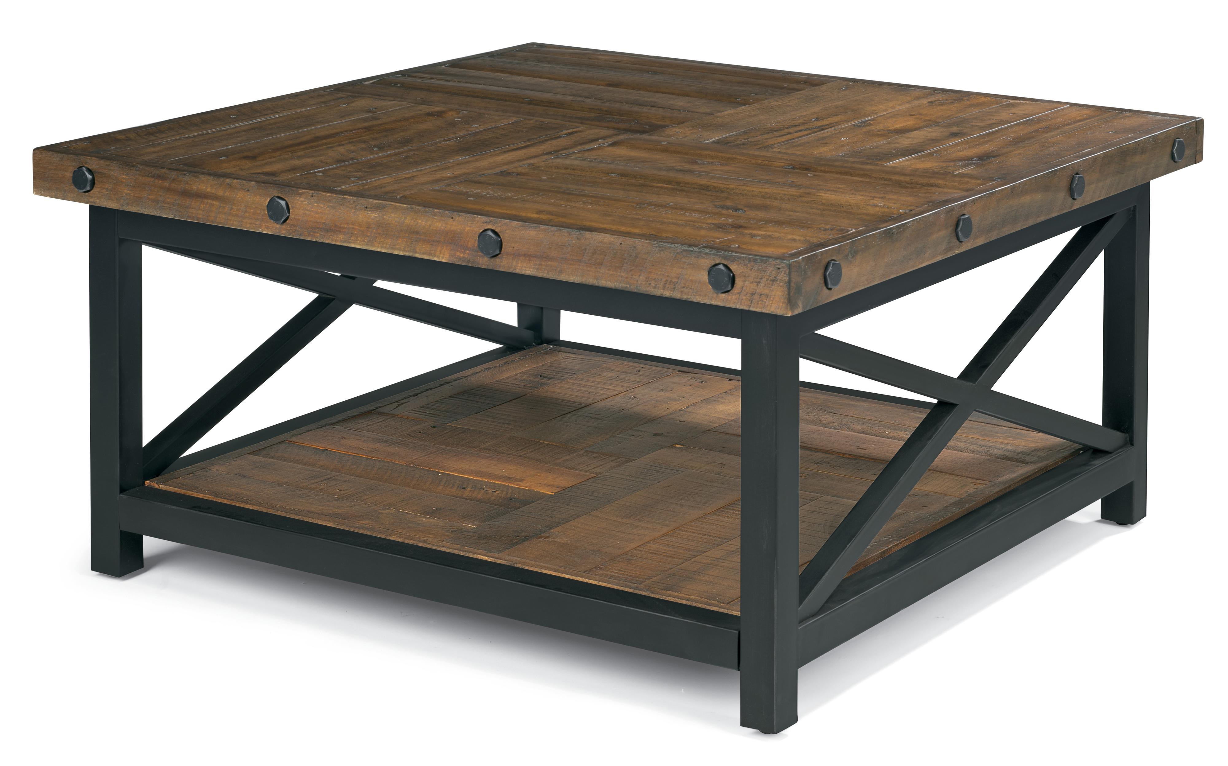 Flexsteel Hammermill 000027125400 Square Cocktail Table with Metal